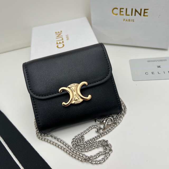 CELINE セリーヌ celine スモール ウォレット 新品 ミニ フラップ 三